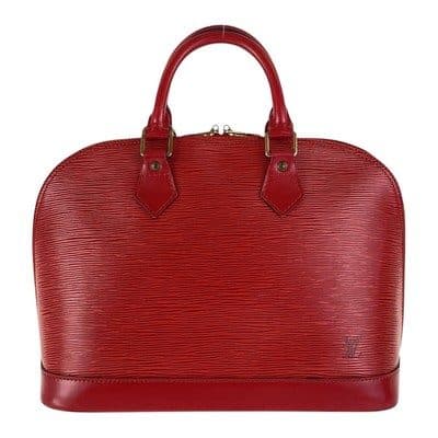Louis Vuitton Louis Vuitton Alma PM Red Epi Leather Top Handle Bag